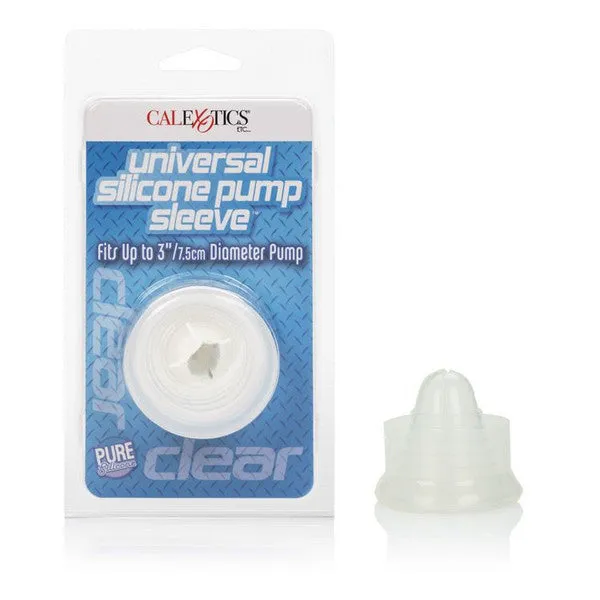 Male Sex Toys CalExotics Universal Silicone Pump Sleeve Clear