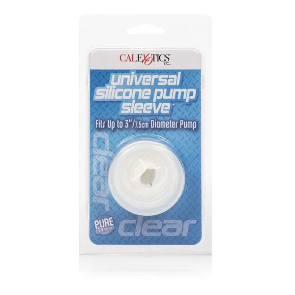 Male Sex Toys CalExotics Universal Silicone Pump Sleeve Clear
