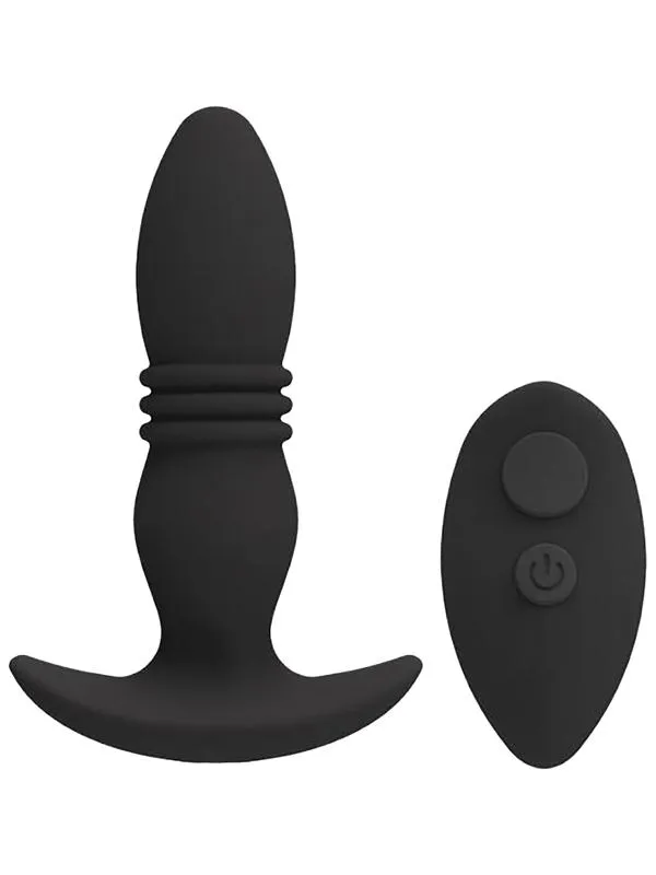 Male Sex Toys Doc Johnson APlay RISE Rechargeable Silicone Anal Plug with Remote