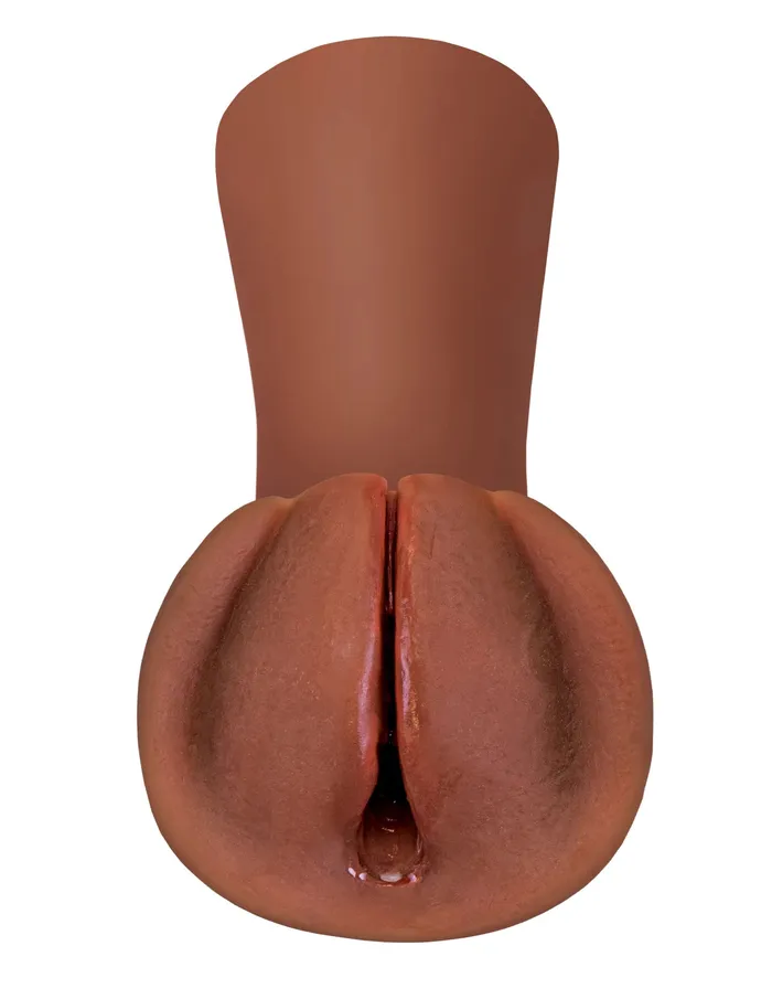 Male Sex Toys PDX Brands Extreme Wet Pussies Slippery Slit Brown