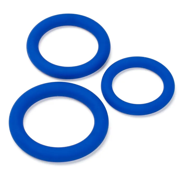 Male Sex Toys Pro Sensual Silicone Cock Ring 3 Pack Blue Cloud 9 Novelties