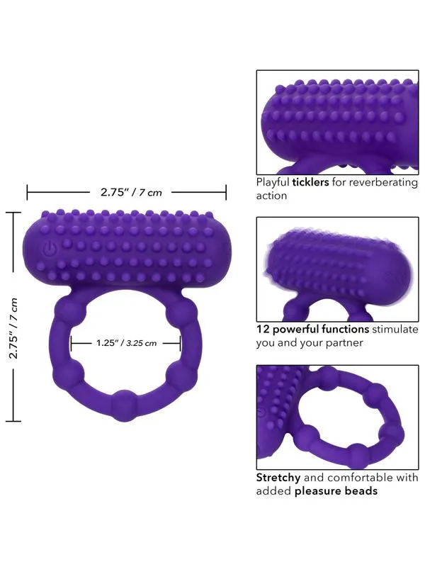 Male Sex Toys Silicone Rechargeable 5 Bead Maximus Ring CalExotics Male Sex Toys Silicone Rechargeable 5 Bead Maximus Ring CalExotics