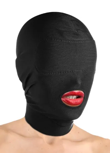 Male Sex Toys XR Brands Master Series Spandex Hood With Padded Eyes and Open Mouth