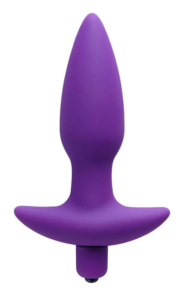 Male Sex Toys XR Brands Trinity Vibes Aria Vibrating Silicone Anal Plug Medium