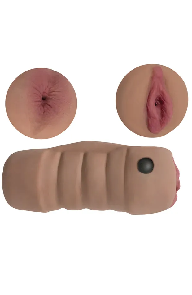 Mistress Double Stroker Alexis and Brianna Latte Curve Toys Male Sex Toys