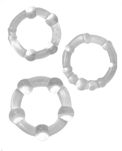 Nasstoys Anal Ram Beaded Cockrings Clear