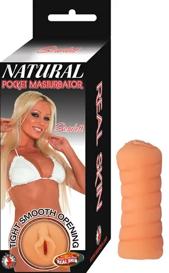 Natural Pocket Masturbator Scarlet Flesh Nasstoys Male Sex Toys