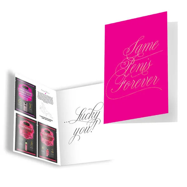 Naughty Notes Greeting Card Same Penis Forever Kama Sutra Products Male Sex Toys Naughty Notes Greeting Card Same Penis Forever Kama Sutra Products Male Sex Toys