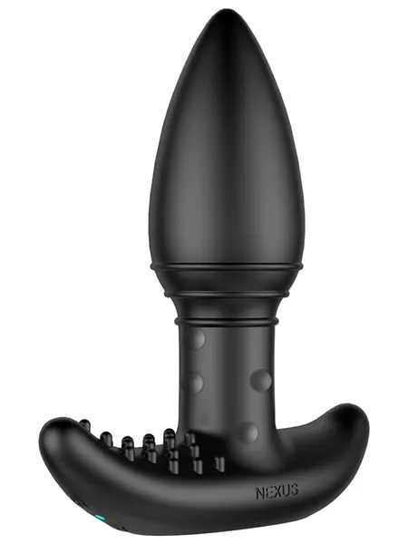 Nexus Male Sex Toys B STROKER Unisex Massager with Unique Rimming Beads Black