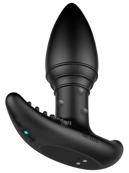 Nexus Male Sex Toys B STROKER Unisex Massager with Unique Rimming Beads Black