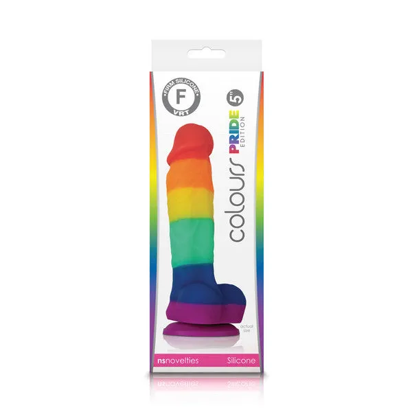 NS Novelties Colours Pride Edition 5 in Dildo Rainbow Female Sex Toys