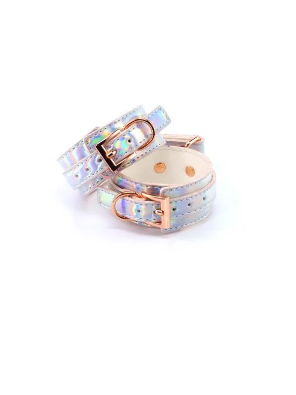 NS Novelties Couples Cosmo Bondage Ankle Cuffs Rainbow