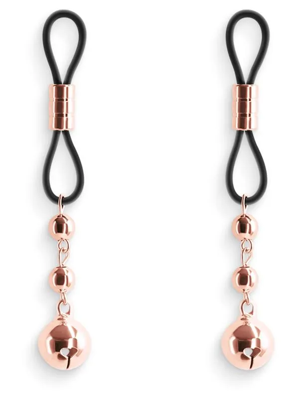 NS Novelties Vibrators Bound Nipple Clamps D1 Rose Gold