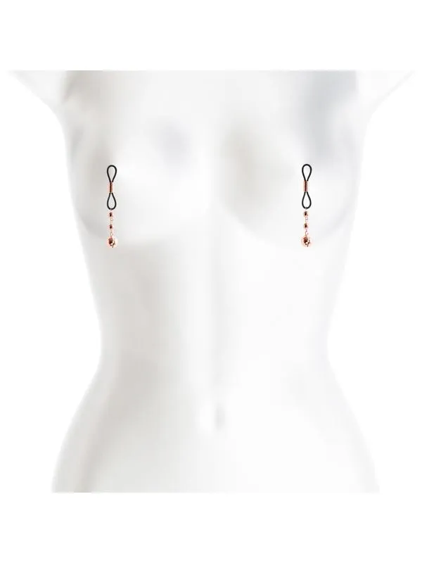 NS Novelties Vibrators Bound Nipple Clamps D1 Rose Gold NS Novelties Vibrators Bound Nipple Clamps D1 Rose Gold
