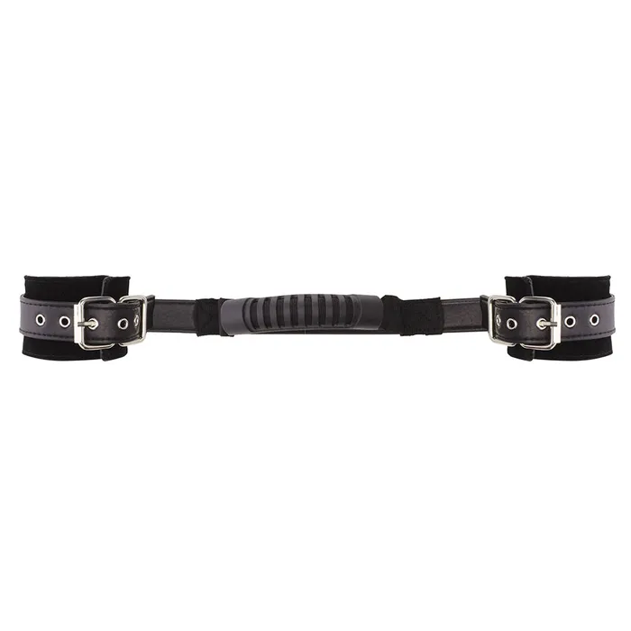 Ouch Adjustable Black Leather Handcuffs Shots Toys Anal
