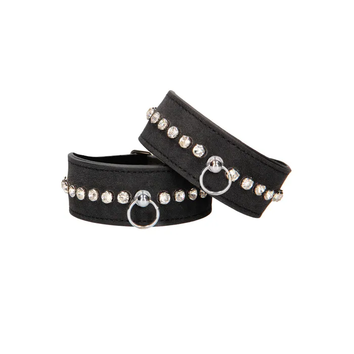 Ouch Diamond Studded Wrist Cuffs Shots Toys Couples