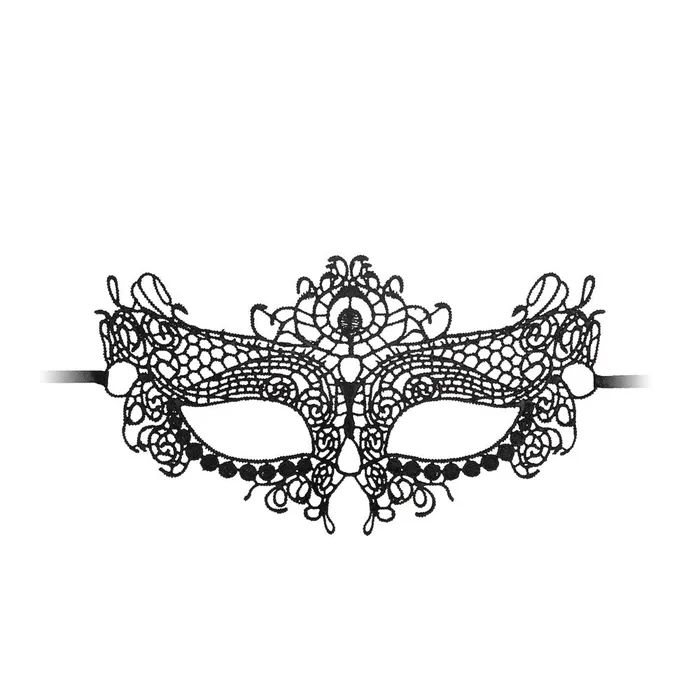 Ouch Queen Black Lace Mask Shots Toys Anal