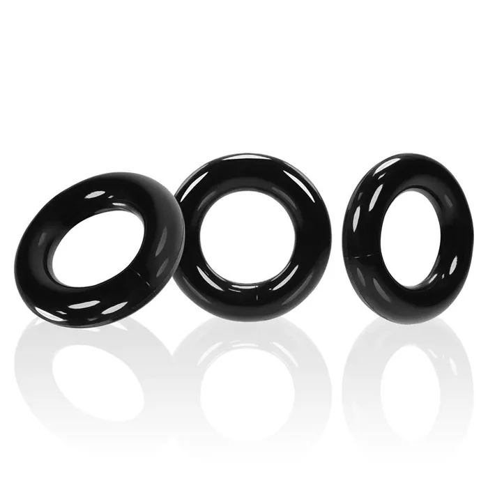 Oxballs Anal Willy Rings 3Pack Cockrings Black