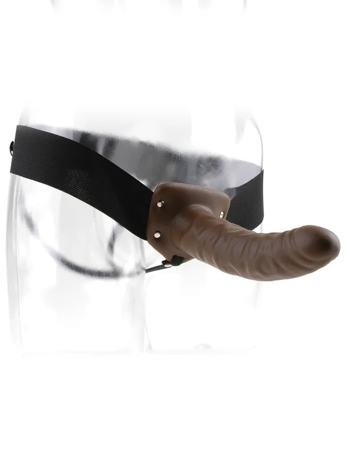 Pipedream Female Sex Toys Fetish Fantasy Series 8 Inch Hollow Strapon Brown