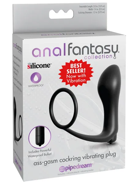 Pipedream Products Anal Anal Fantasy Collection AssGasm Cockring Plug Vibrating