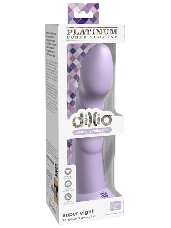 Pipedream Products Dildos Dillio Platinum Super Eight 8 in Purple Pipedream Products Dildos Dillio Platinum Super Eight 8 in Purple
