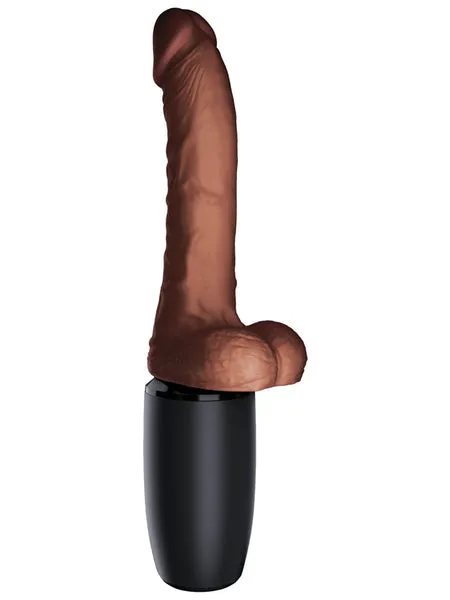 Pipedream Products Dildos King Cock Plus 75 in Thrusting Cock with Balls Brown Pipedream Products Dildos King Cock Plus 75 in Thrusting Cock with Balls Brown