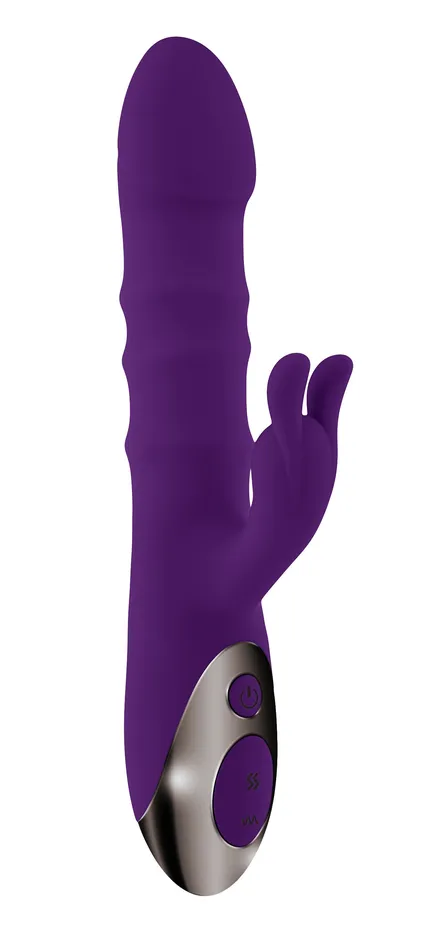 Playboy Pleasure Vibrators Playboy Pleasure Hop to It Rabbit Vibrator Dark Purple