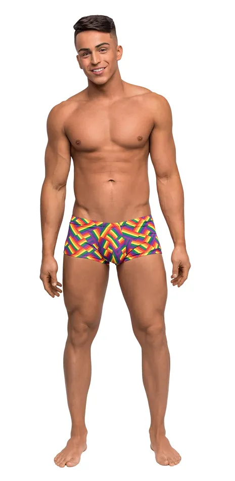Pride Fest Mini Short Medium Print Male Power Female Sex Toys