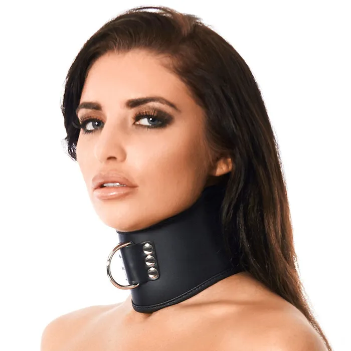 Restraints Rimba Leather Collar With Padlock