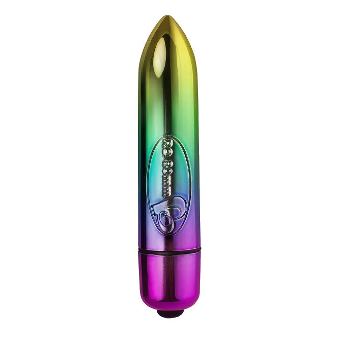 RO80mm Rainbow Bullet Vibrator Rocks Off Ltd Female Sex Toys