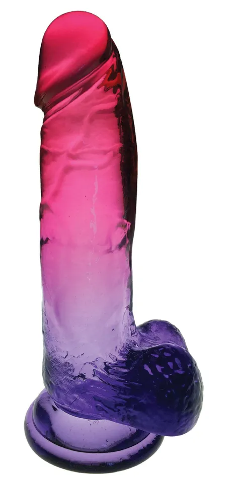 Shades 8 Inch Gradient Dong Pink and Plum Icon Brands Dildos