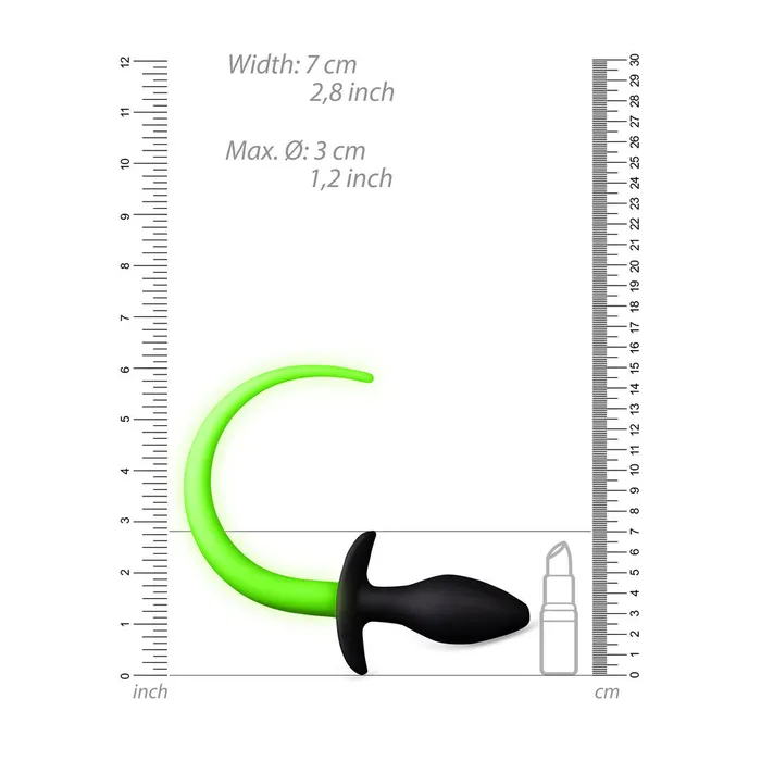 Shots Toys Anal Glow In The Dark Puppy Tail Butt Plug Shots Toys Anal Glow In The Dark Puppy Tail Butt Plug