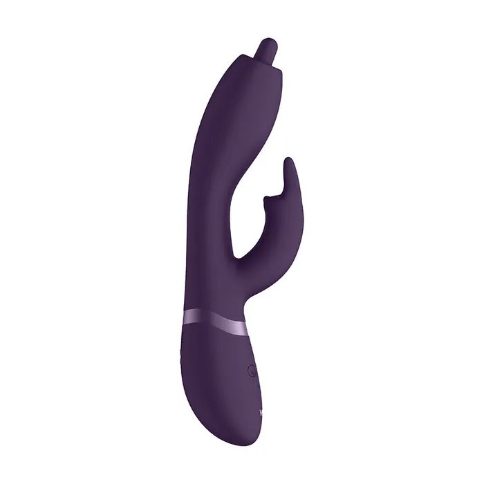 Shots Toys Vibrators Vive Nilo Purple Pinpoint Rotating G Spot Rabbit