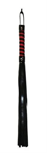 Sportsheets Sex and Mischief Stripe Flogger Red and Black Vibrators