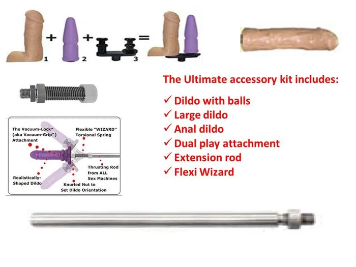 Stim U Female Sex Toys Stim U Ultimate Sex Machine and Full Attachments