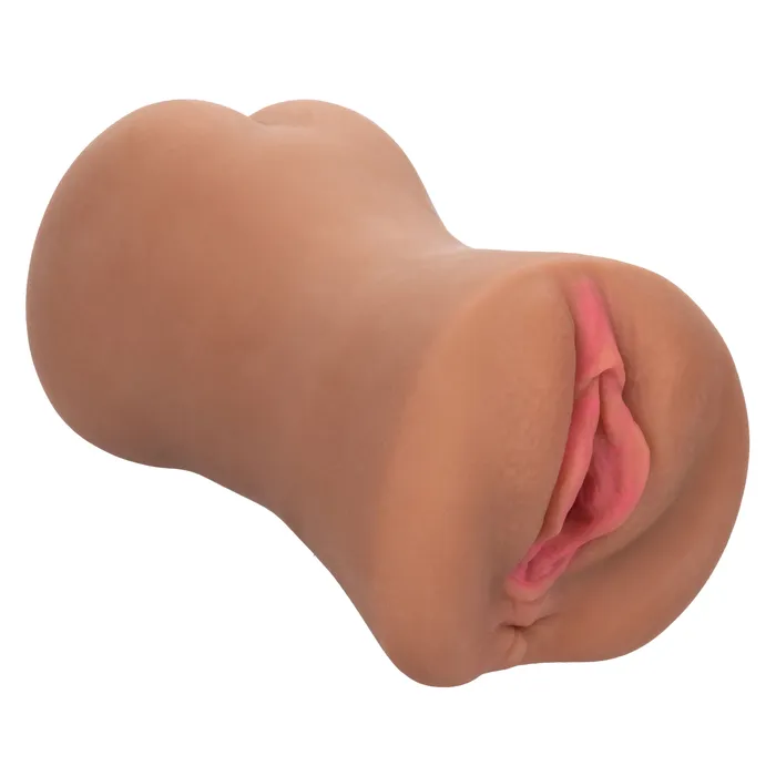 Stroke It Dual Entry Pussy and Ass Brown CalExotics Male Sex Toys