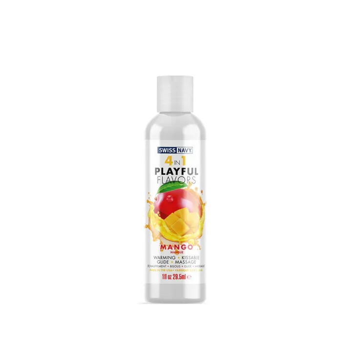 Swiss Navy 4in1 Playful Flavors Mango 1 Oz MD Science Lab Female Sex Toys