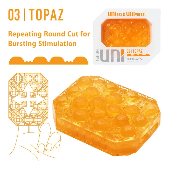 Tenga UNI Topaz Sleeve Masturbator Tenga Male Sex Toys