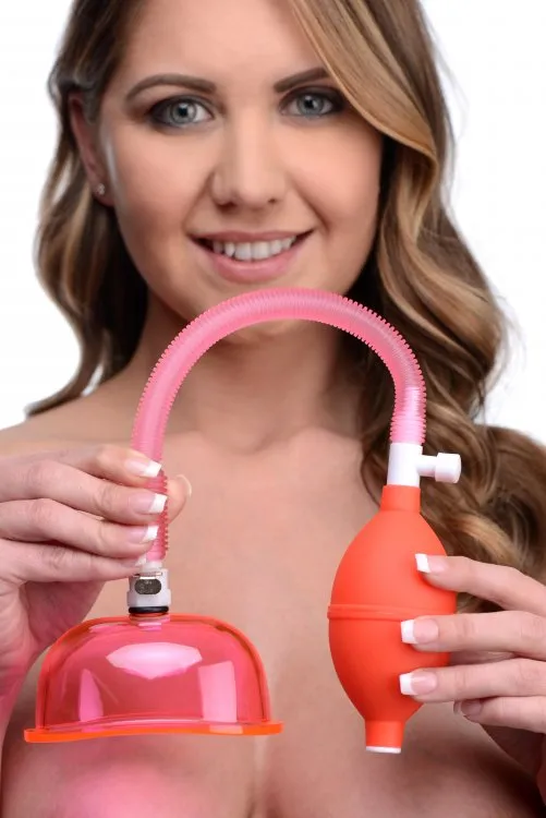 Vaginal Pump With 38 Inch Small Cup XR Brands Size Matters Male Sex Toys