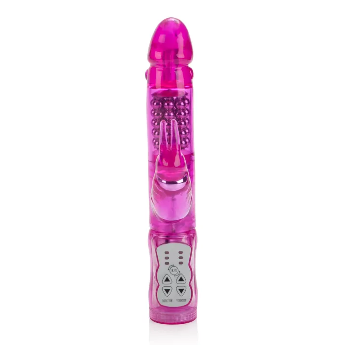 Vibrators CalExotics Waterproof Jack Rabbit 5 Rows Pink