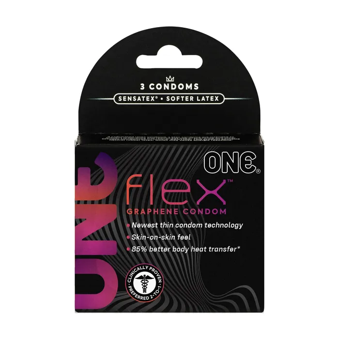 Vibrators One Flex 3 Ct Condoms Paradise Marketing