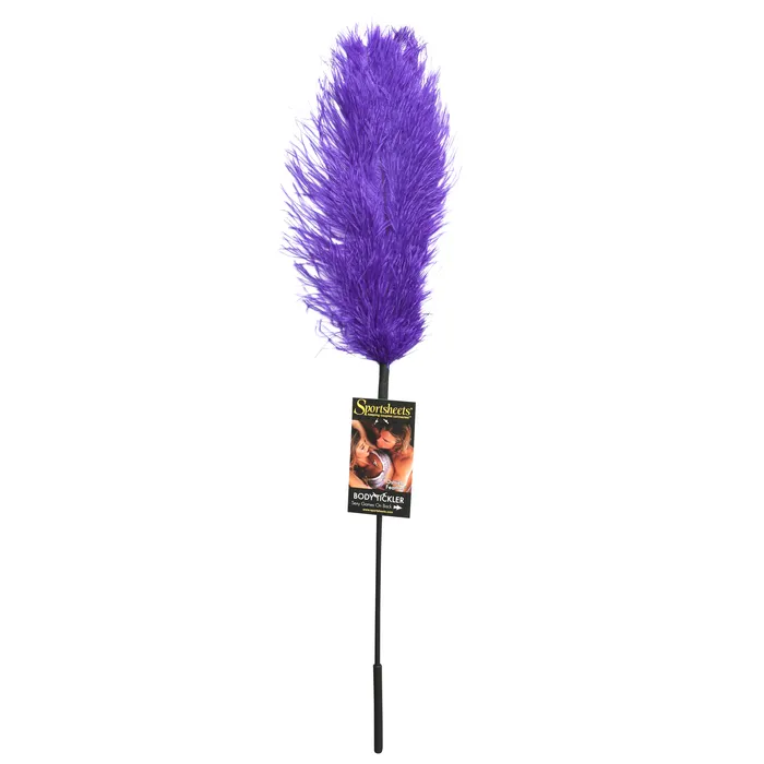 Vibrators Sportsheets Ostrich Tickler Purple