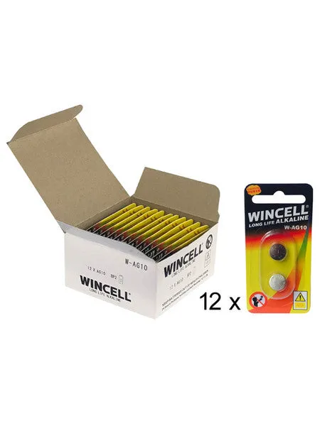 Vibrators Wincell LR54 AG10 BP2 12pk Wincell