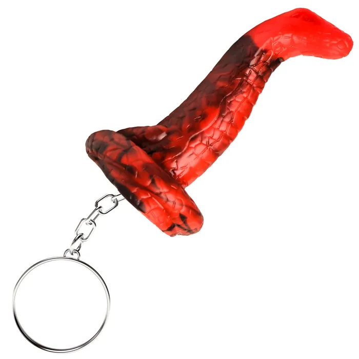 Vibrators XR Brands Creature Cocks King Cobra Keychain Red