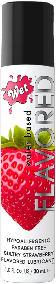 Wet Lubricants Wet Flavored Lubricant Sexy Strawberry 1 Fl Oz