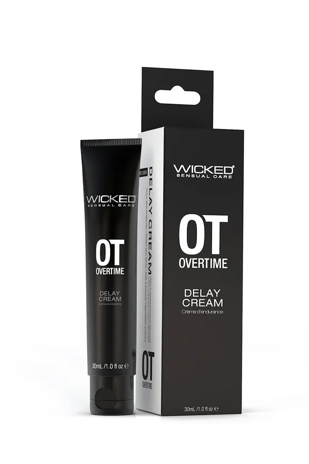 Wicked Sensual Care Vibrators Overtime Delay Cream 1 Fl Oz