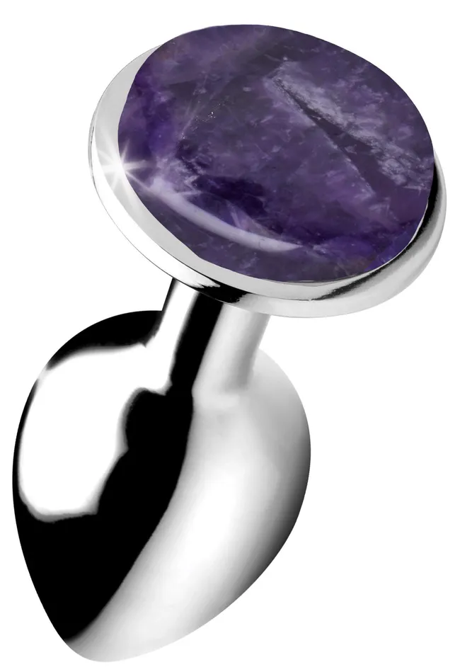 XR Brands Booty Sparks Male Sex Toys Amethyst Anal Plug Small