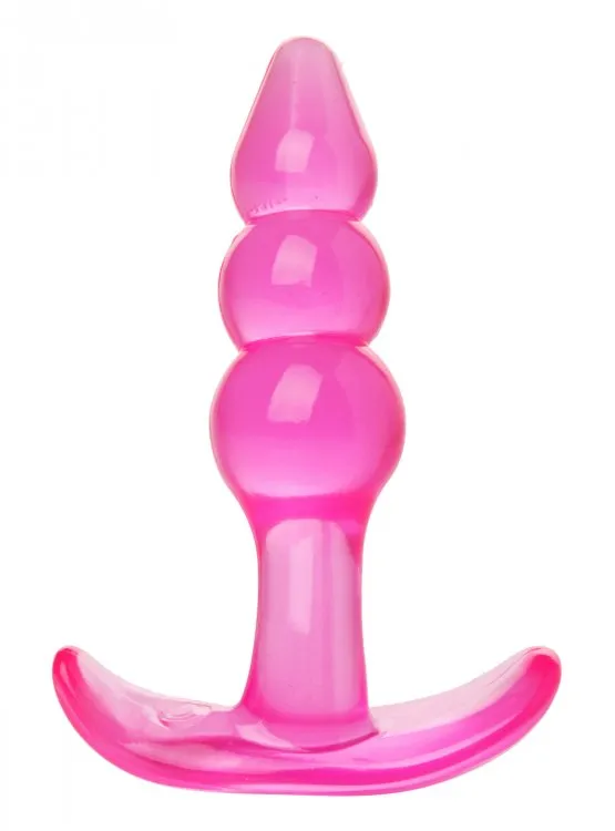 XR Brands Trinity Vibes Anal Bubbles Bumpy Starter Anal Plug Pink